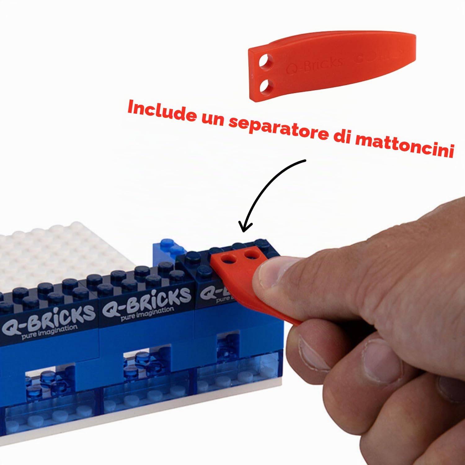 Set creativo con mattoni classici | Set da 400 pezzi | 19 forme comprendono porte, finestre, tegole e baseplate | 8 colori | Custodia riutilizzabile per la conservazione | colori base
