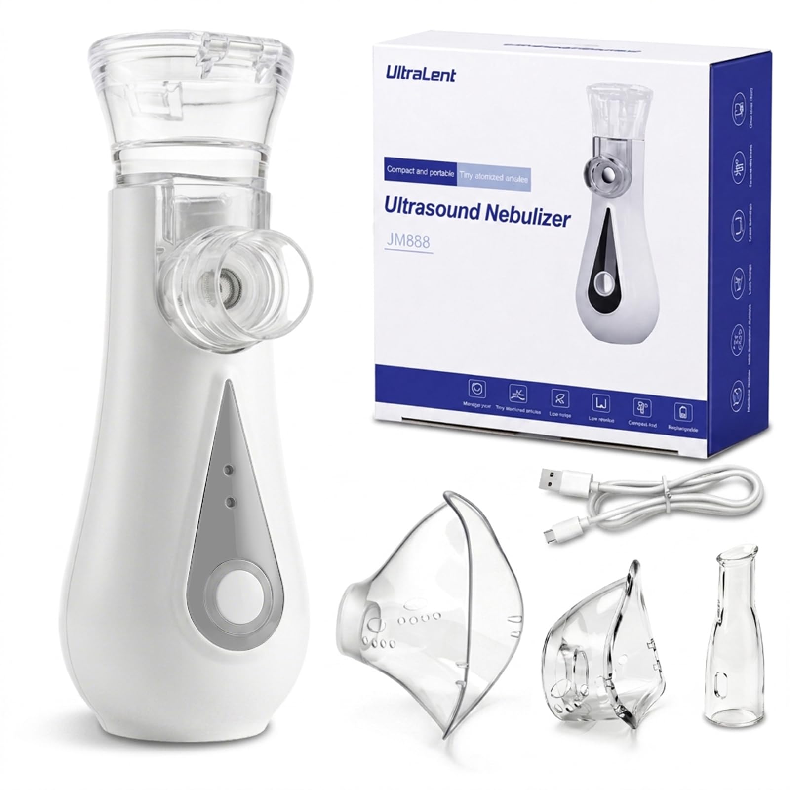 Nébuliseur Portable Silencieux pour Adultes et Enfants