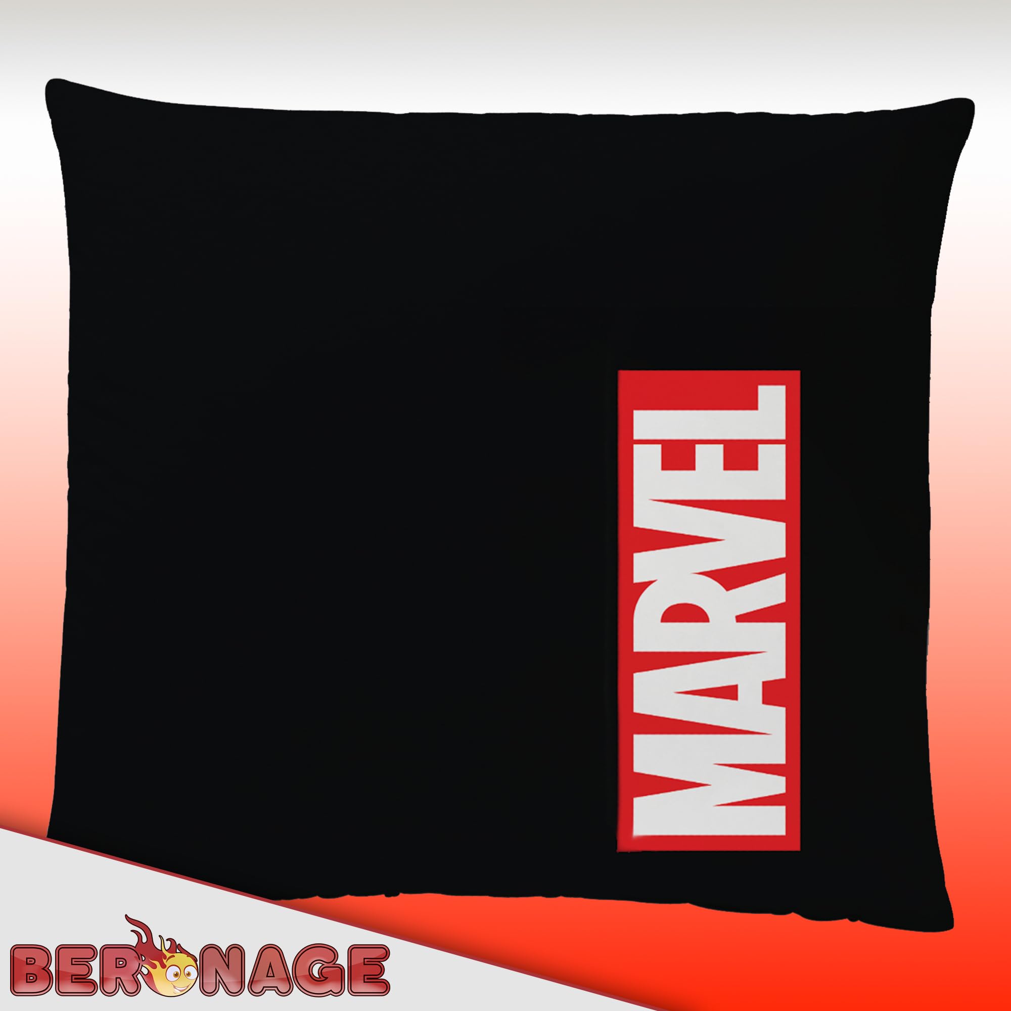 Pościel z logo Marvel 135 x 200 cm + 80 x 80 cm 100% bawełna Linon/Renforcé pościel poszwa na kołdrę MCU komiksy Iron Man Hulk Thor Kapitan Ameryka Spider-Man czarny zamek błyskawiczny