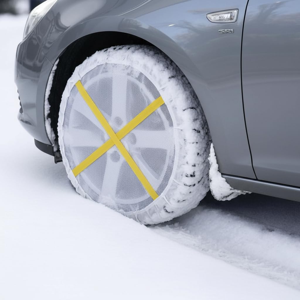 Calze da Neve Omologate EN16662-1 285 40 22 Catene da Neve in tessuto Antislittamento