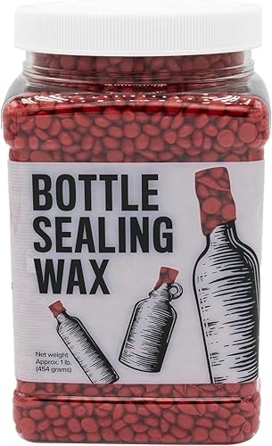 Blended Waxes, Inc. - Cera de sellado de botellas de 1 libra, pasta de embotellado resistente y versátil para sellado de botellas de vino, cerveza y