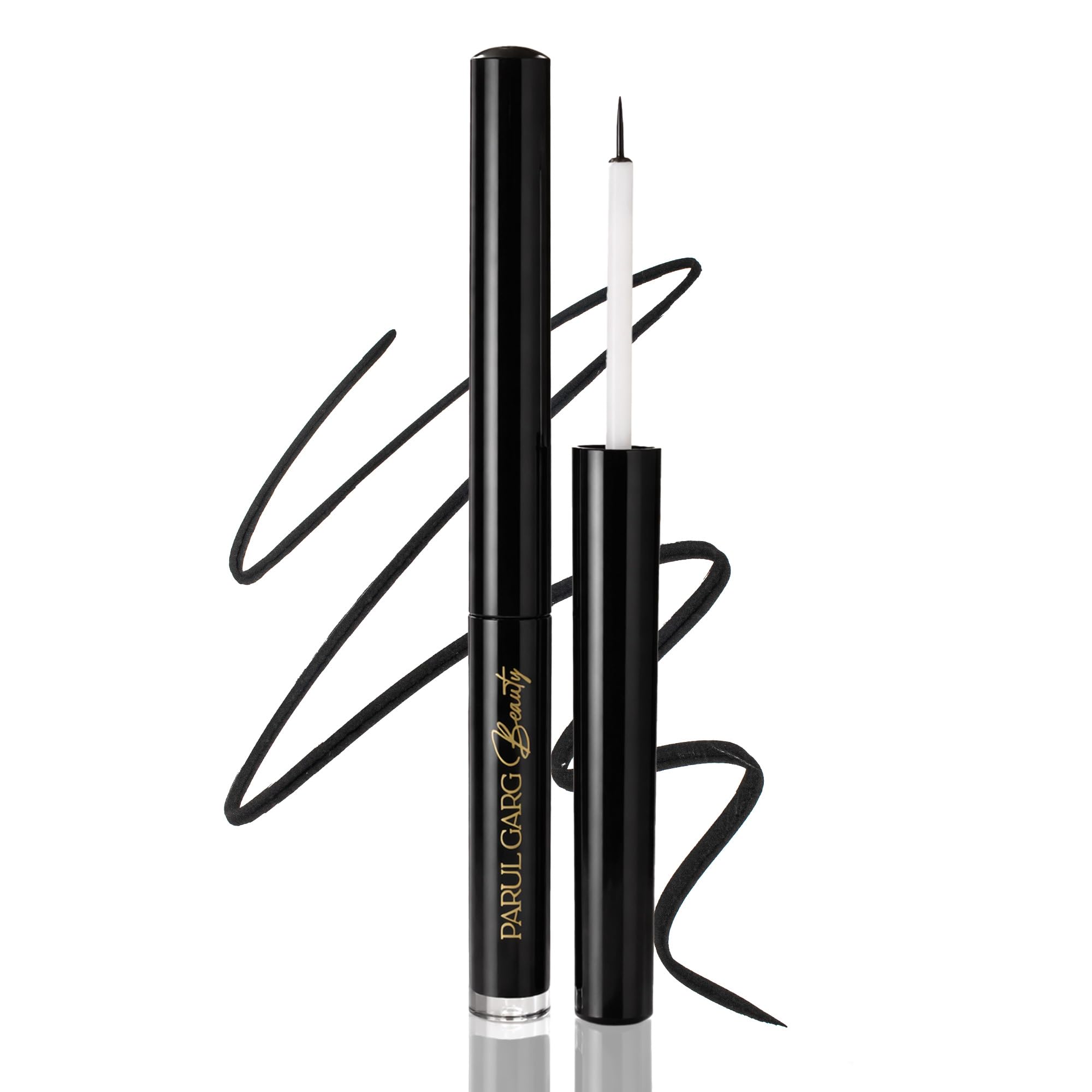 Parul Garg Beauty Black Liquid Eyeliner – Smudge-Proof & Water-Resistant | Long-Stay, Quick-Drying & Matte Finish | 3ml (Black)-image-16