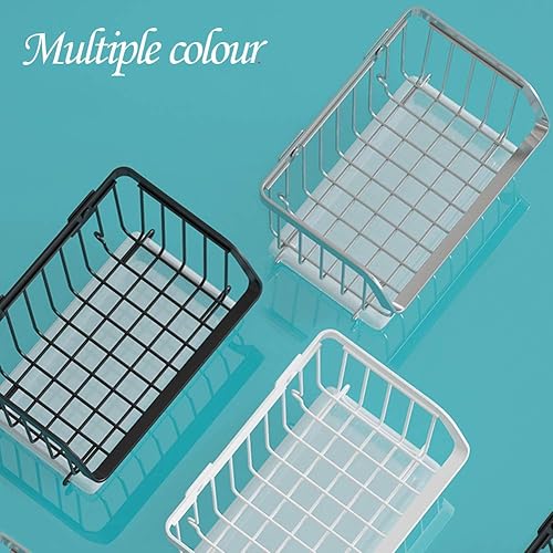 Miniatura 6 de Cesta de almacenamiento de alambre  Estante de pared colgante apilable  Organización de frutas y verduras  Armario de despensa  Contenedor de metal