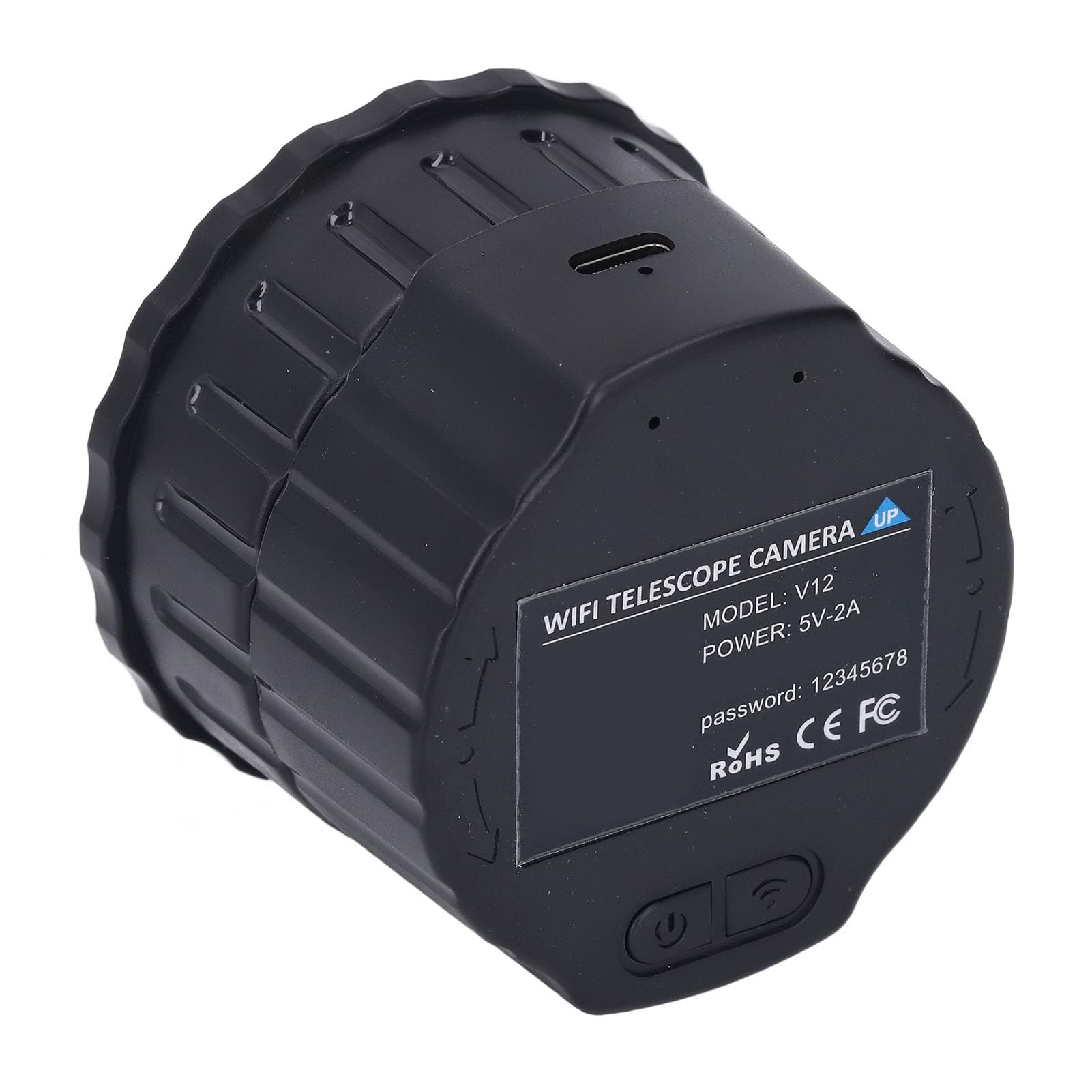 Elektroniczny Okular WiFi, 4-megapikselowa Kamera Teleskopowa WiFi z możliwością Nagrywania Wideo 2K Zdjęcia 24 MP dla Lunet od 25 do 50 Mm Przenośna Elektroniczna Kamera