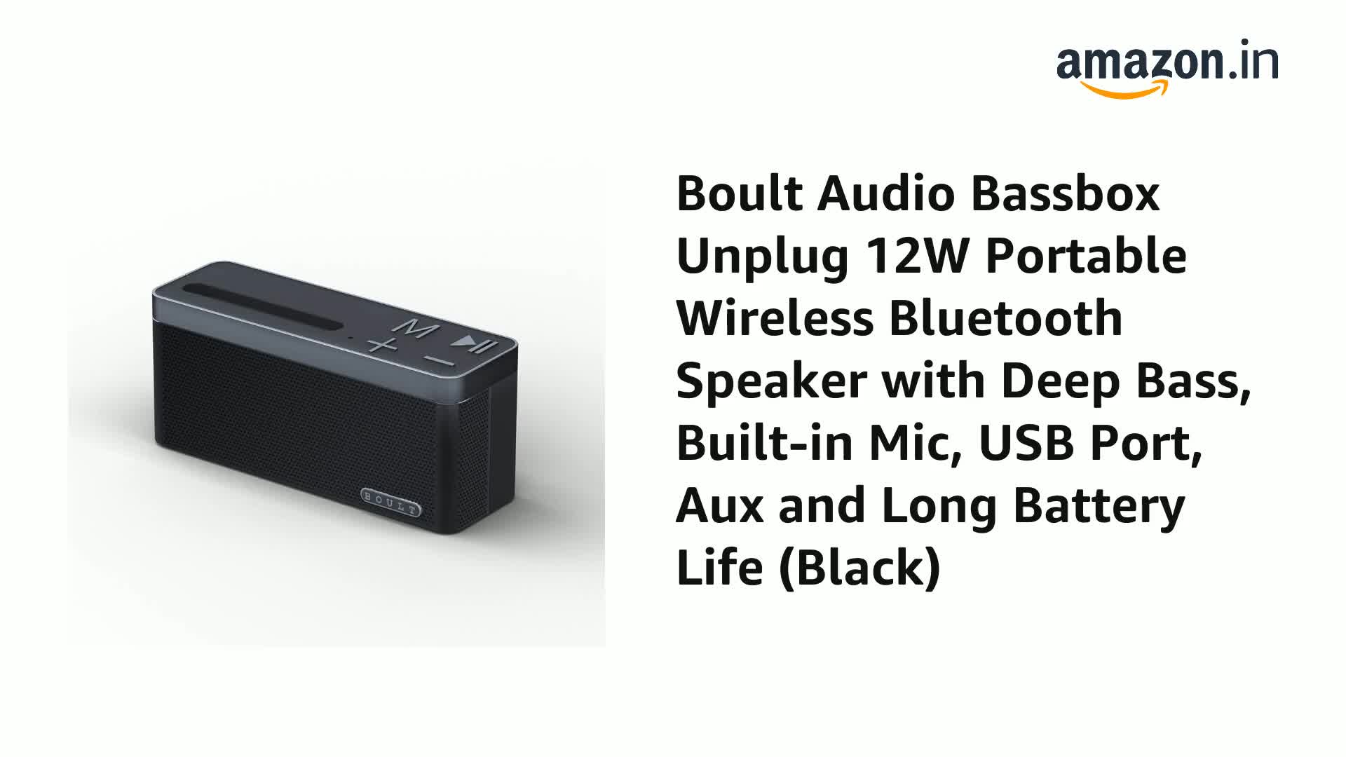 Boult audio bassbox unplug 12w Clearance