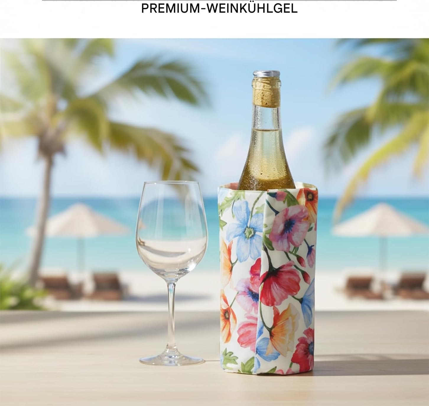 Ice Wine Cooler Sleeve | Freestanding Gel Bottle Chiller for Red, White, Champagne & Sparkling Wine | Portable, Reusable | Rapid Cooling Carrier — Amazon image 4