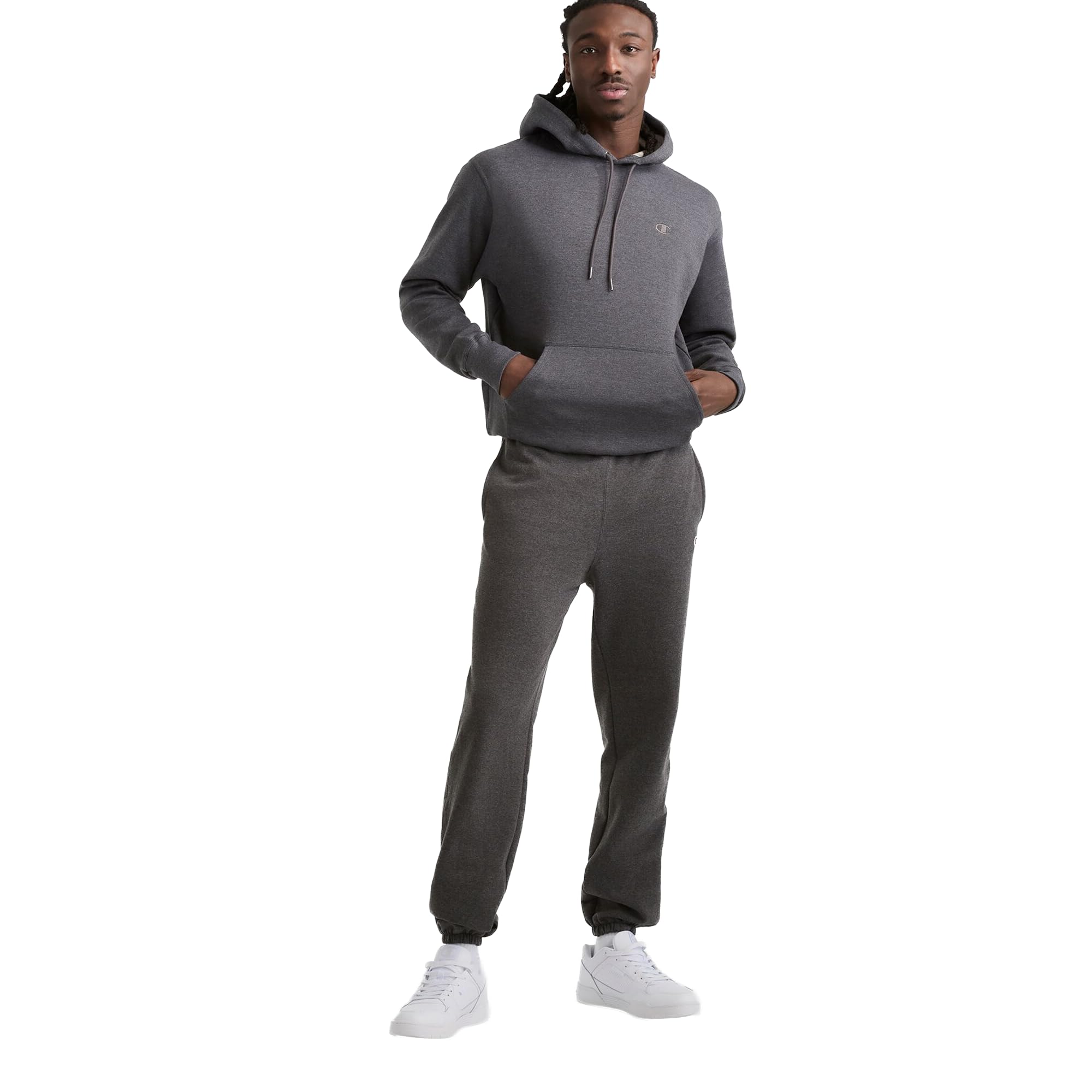 Champion Powerblend Fleece Hoodie Sudadera con Capucha Hombre (Pack de 1)