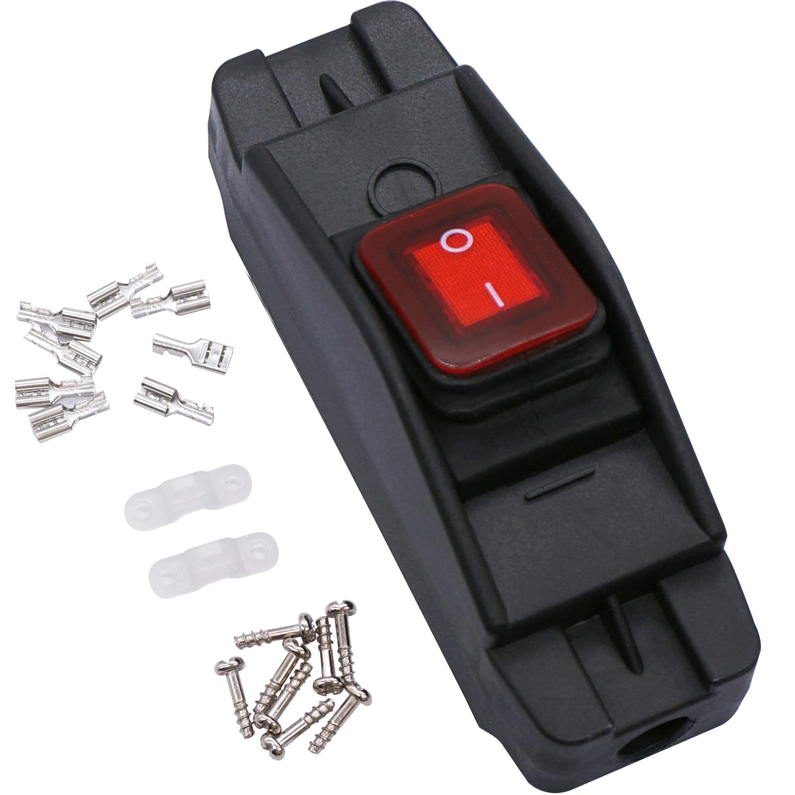 Buy TWTADE Waterproof Inline Cord Switch 12V DC 16A ONOff Red Light