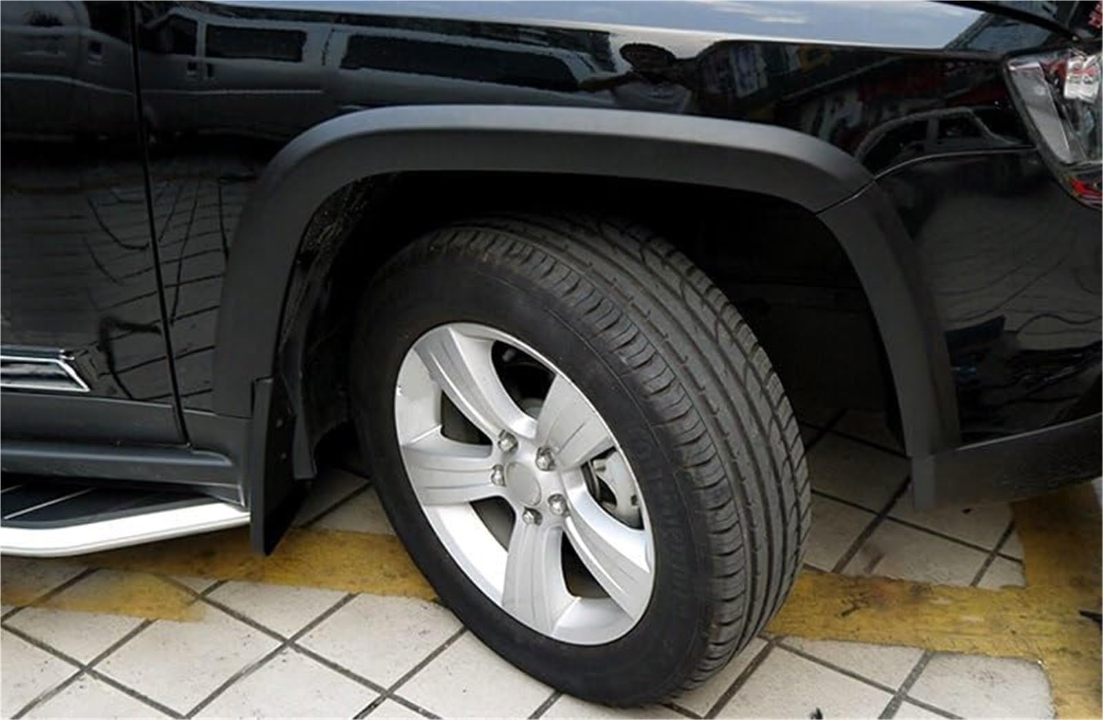Czarny nadkole nadkole łuki rozszerzenie akcesoria samochodowe, dla Jeep, Compass 2011 2012 2013 2014 2015 Uniwersalne poszerzenia błotników