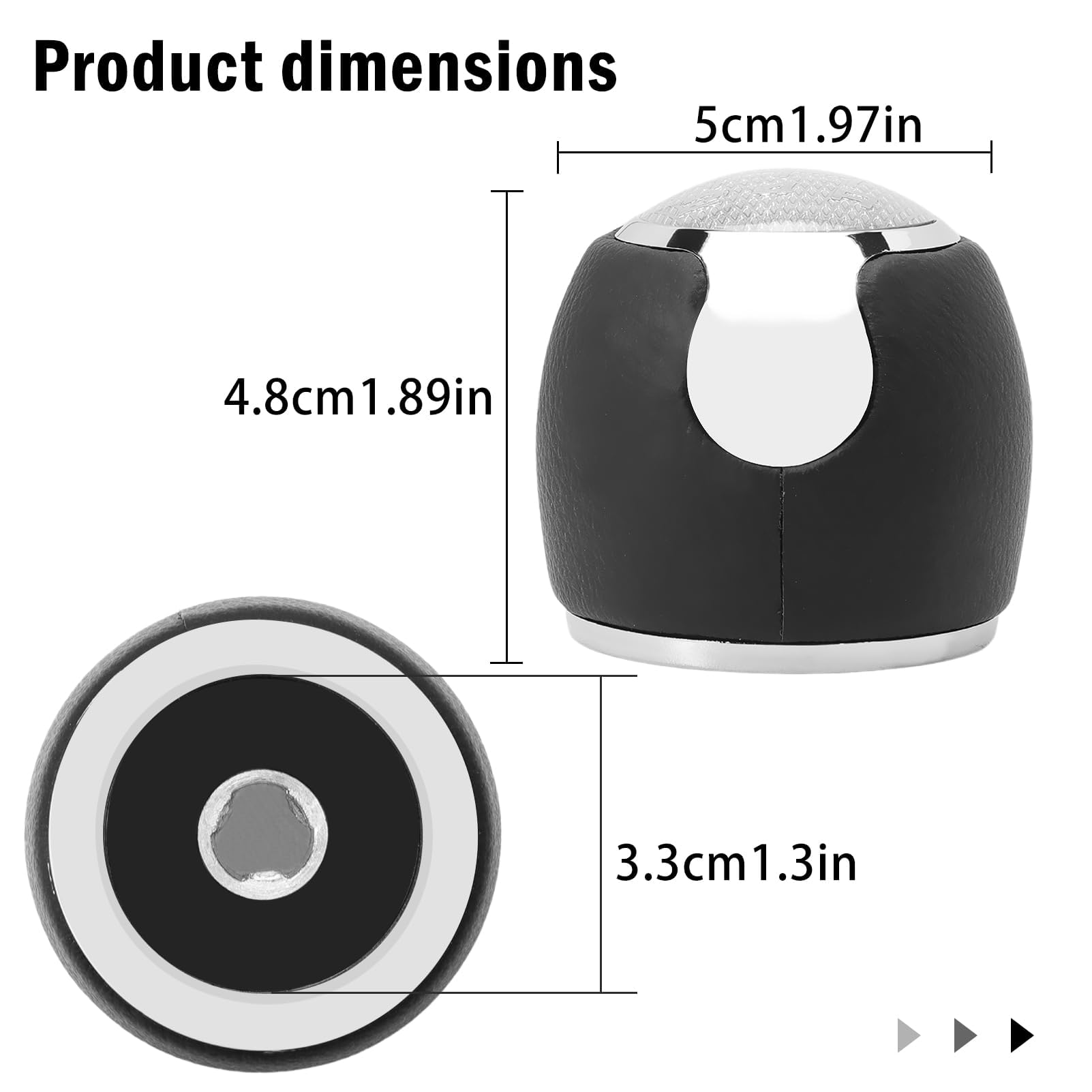 5 Marcio Pomello Cambio Completo per 147 166 Mito 2008-2016 Leva Cambio Copertura Maniglia Stick Testa Nera