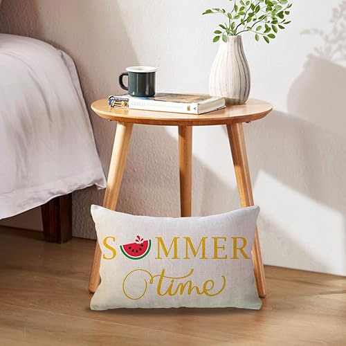 Miniatura 8 de ULOVE LOVE YOURSELF Hello Summer - Juego de 2 fundas de almohada lumbar de 12 x 20 pulgadas, fundas de almohada decorativas de verano de sandía