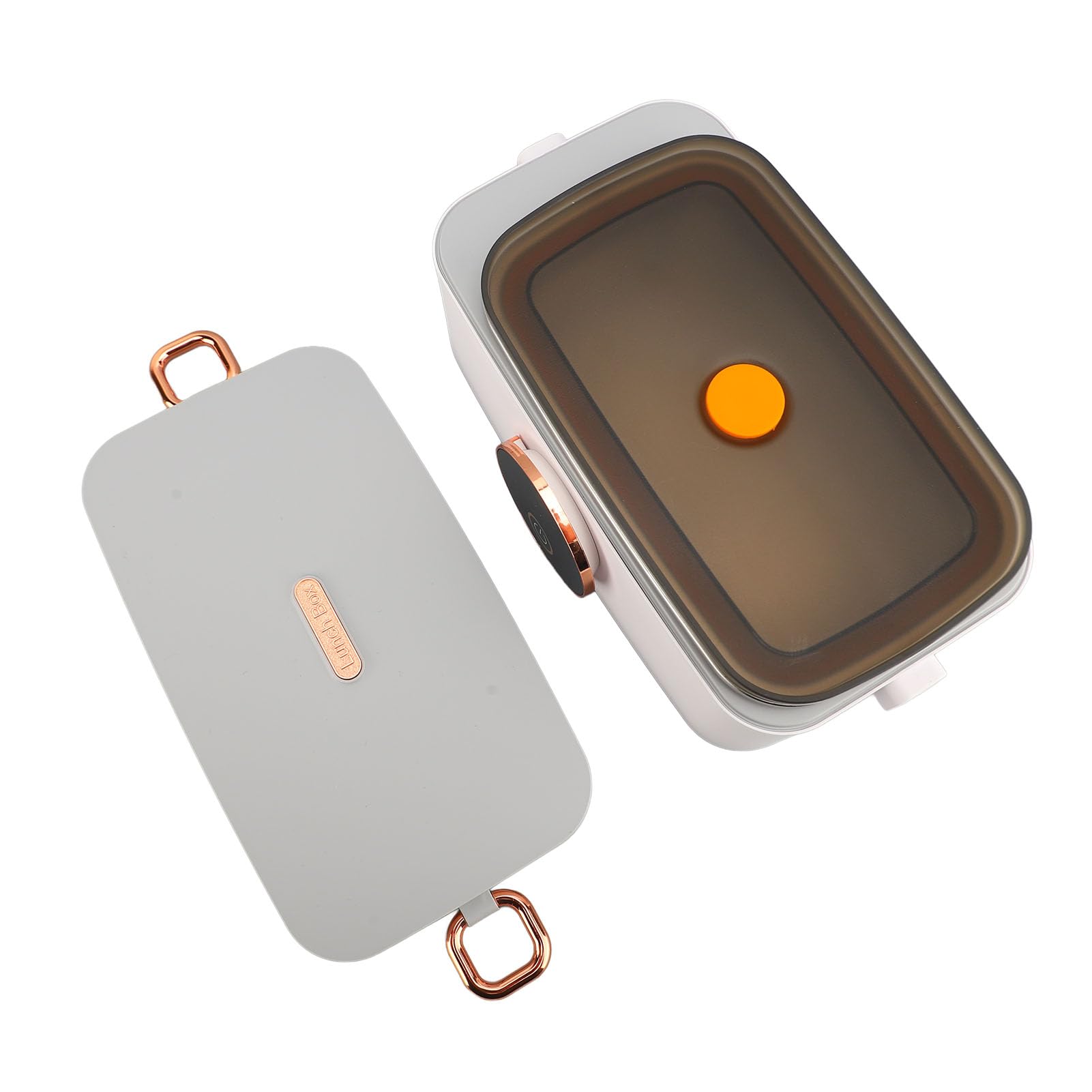 SIXRUN Lunch Box Elettrico, Scaldavivande Autoriscaldante in PP e Acciaio Inossidabile 304 con Capacità di 1 Litro per Ufficio, Campeggio, Viaggio in Auto, Lunch Box Portatile Senza Fili per Adulti