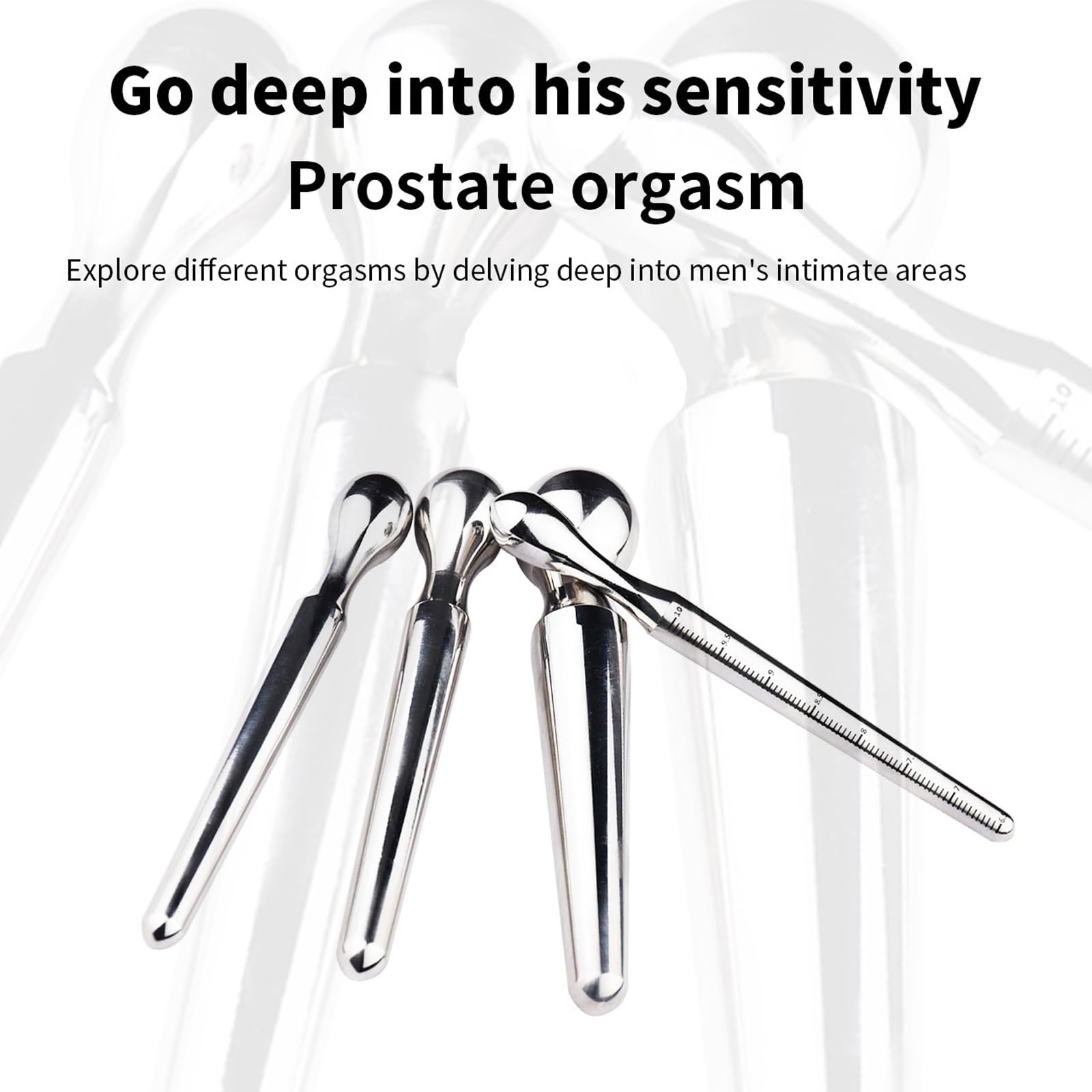 Edelstahl Harnröhren Dilatatoren Metall Penis Plug Urethral Dilator Katheter Harnröhrensonden Harnröhren Stimulation Penis Masturbation Massage Prinzenzepter Sexspielzeug für Männer(S+M+L+XL)