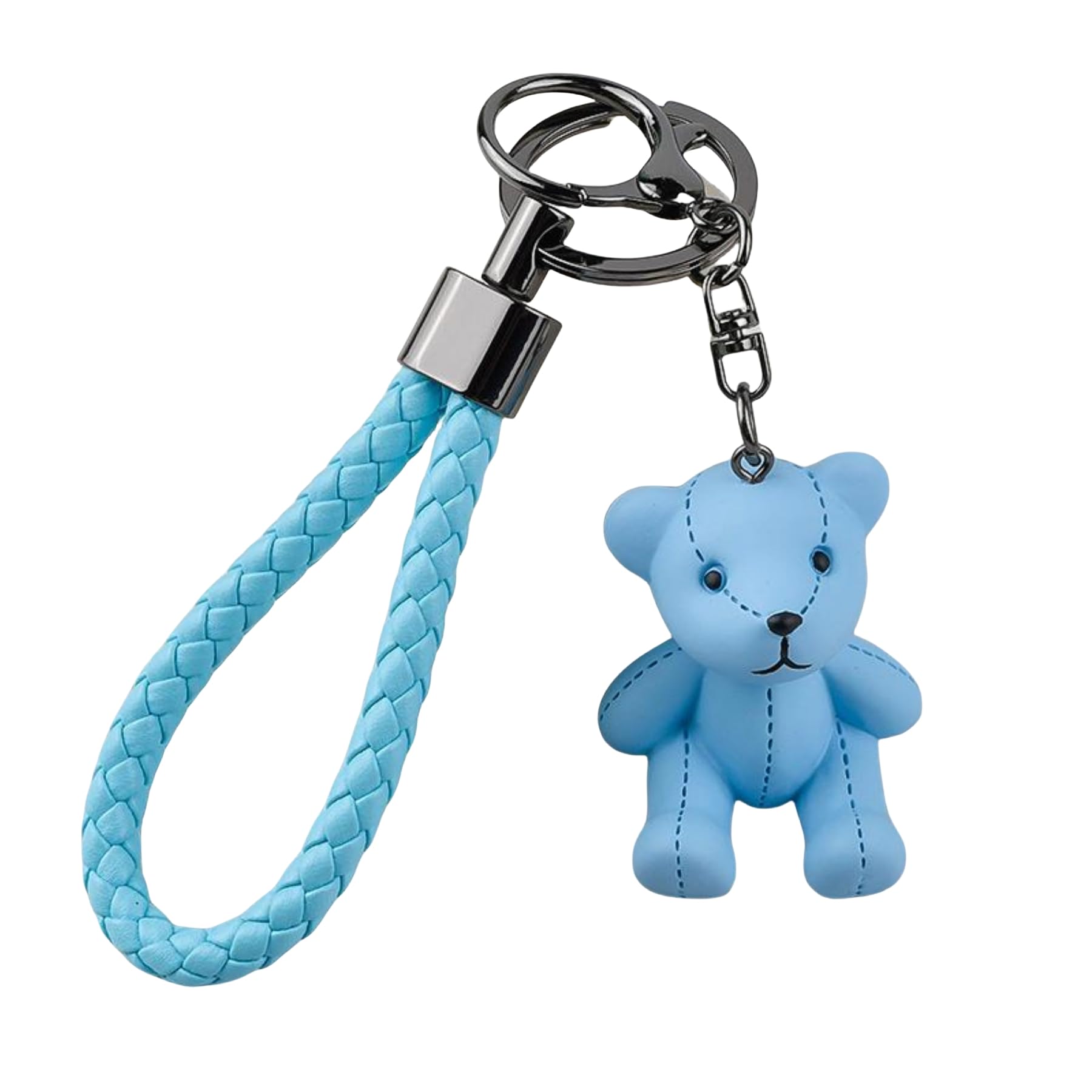 Yaihsuy Bear Resin Keychain Bear Key Ring Bag Charm for Car Keys, Backpack Accessories,Decoration Gift for Women Girls