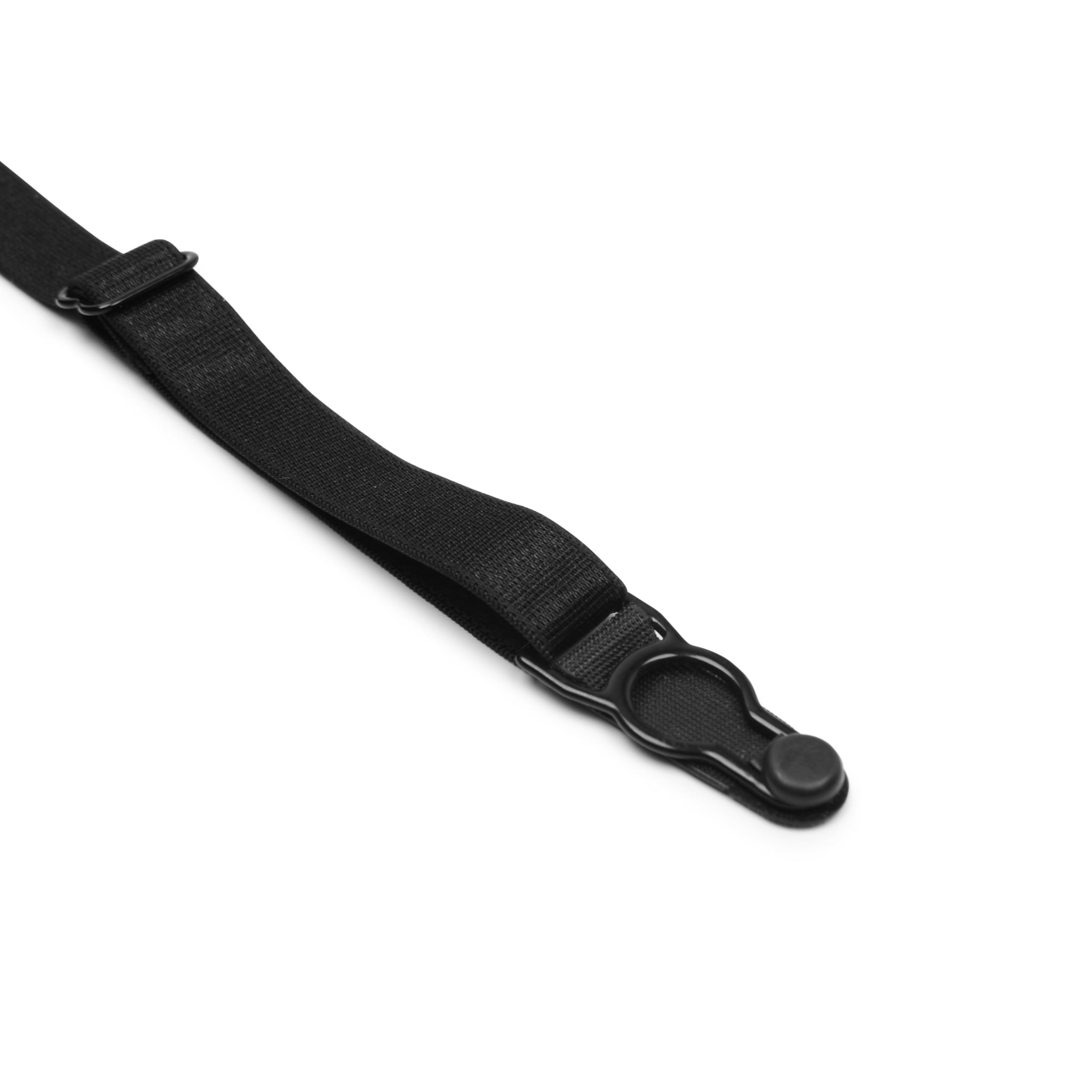 Satini Adjustable Plastic Clip Suspender Belt Lingerie Straps (Black, 6 straps)