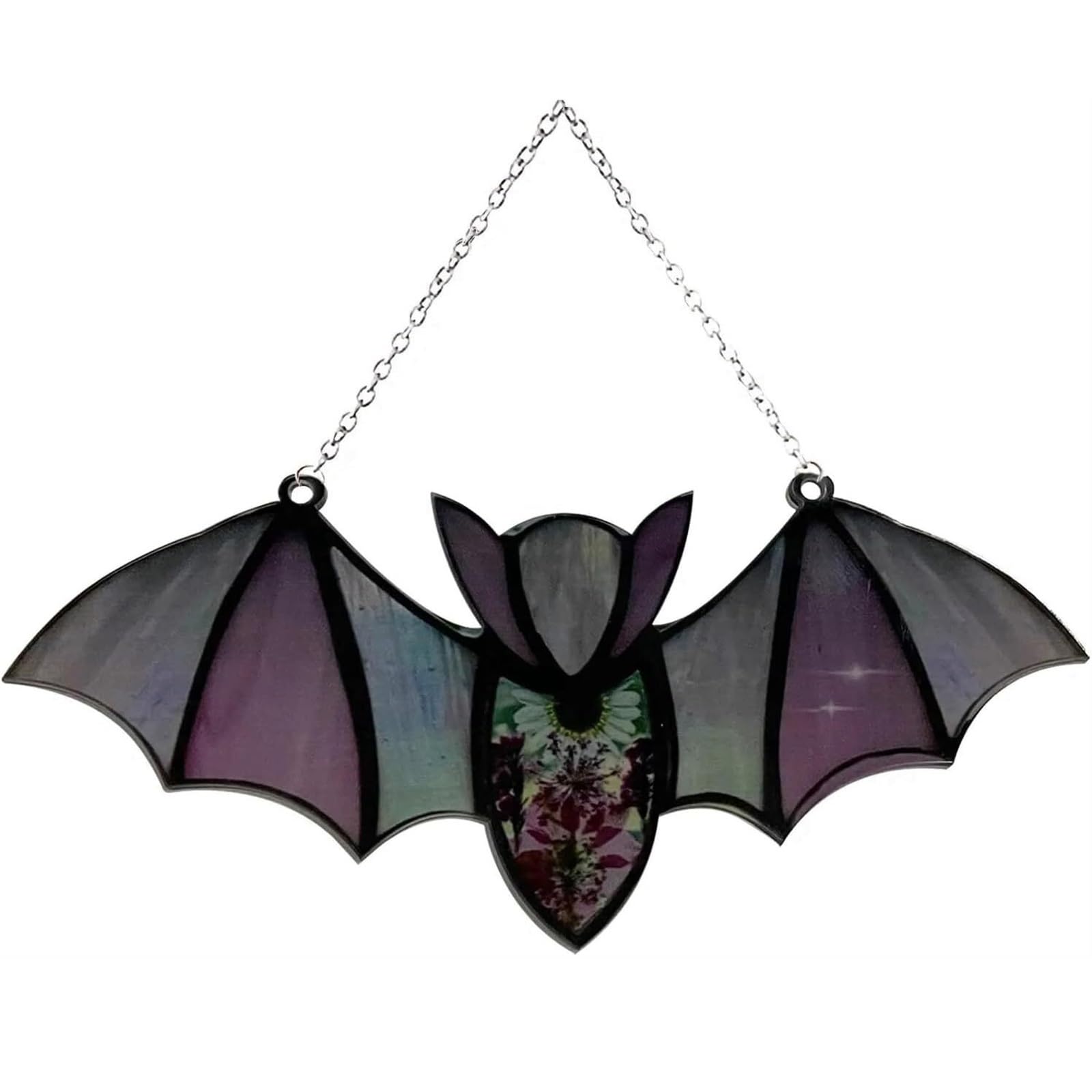 Pannello per finestra gotico pipistrello appeso pipistrello Suncatcher
