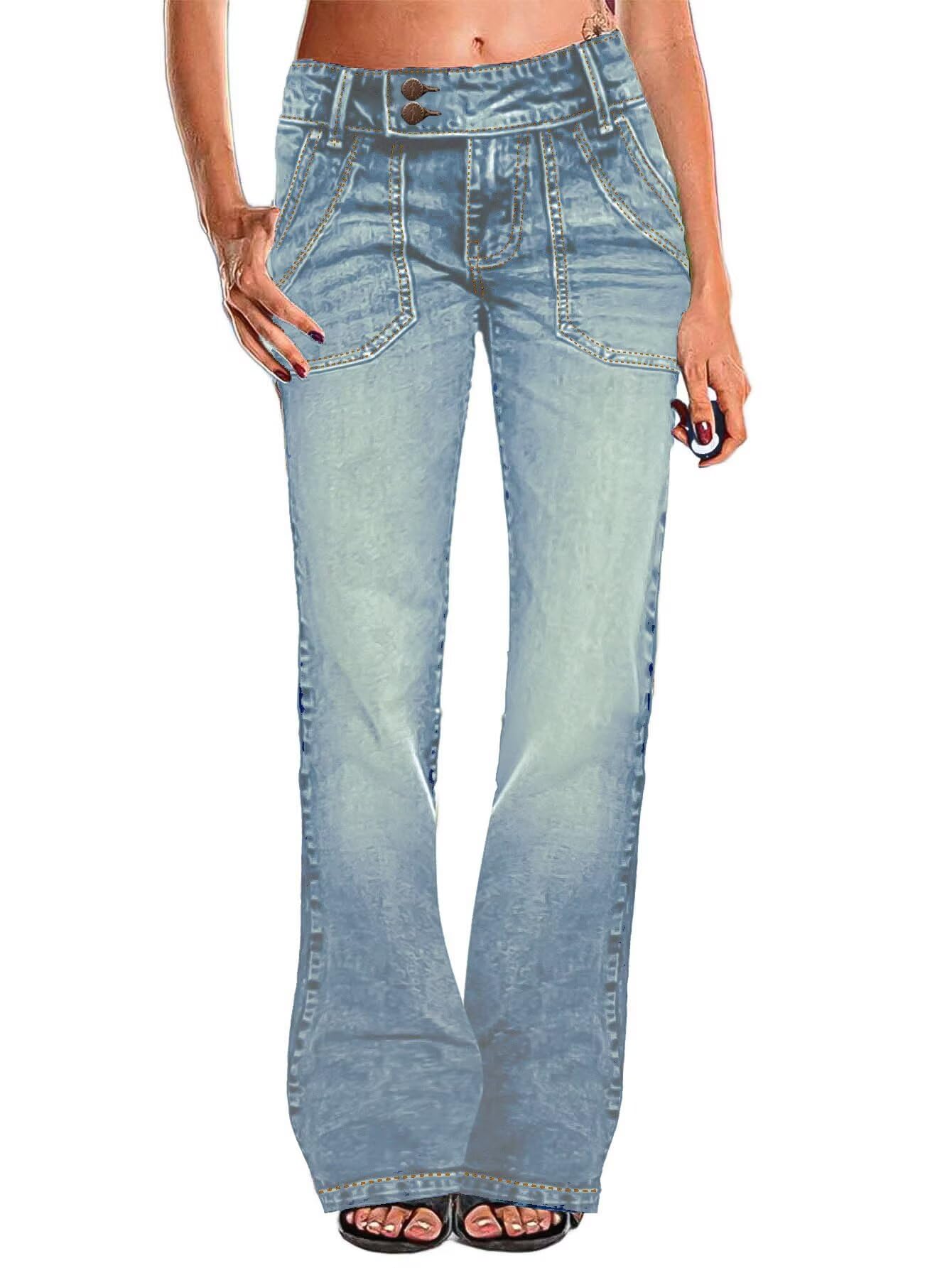 Flamingals Low Rise Baggy Jeans