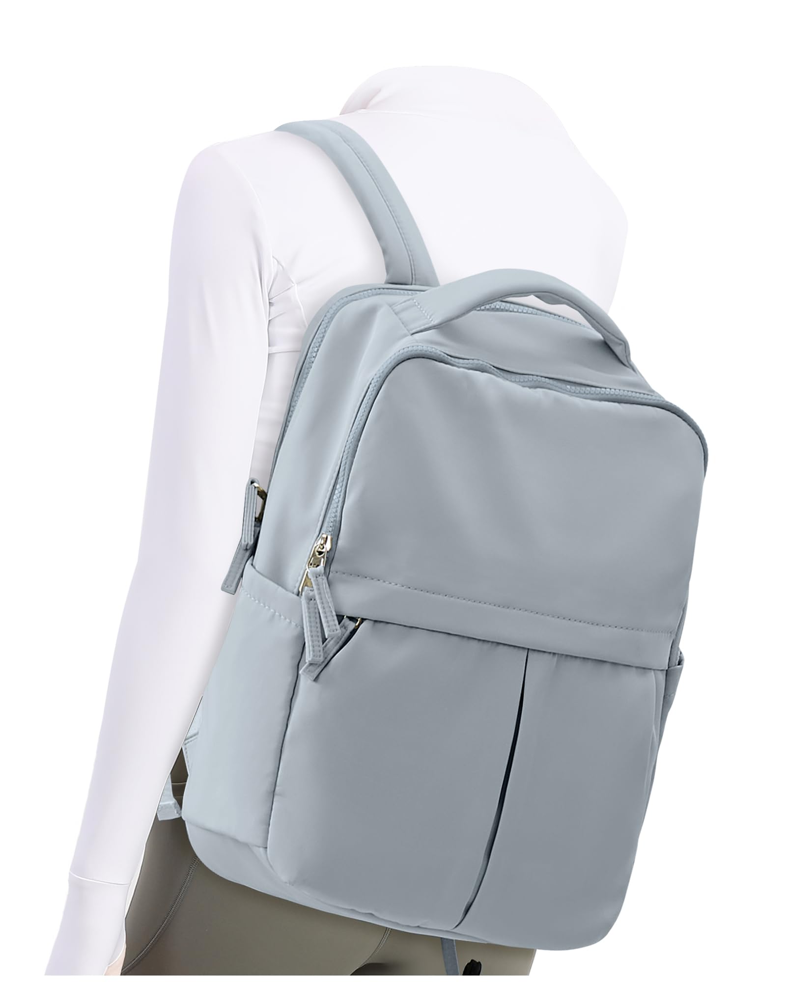 suratio Laptop Work Backpack for Women - 15.6 Inch Laptop Compartment, Lightweight Waterproof Large Travel Backpack for College, Nurse & Teacher, Blue