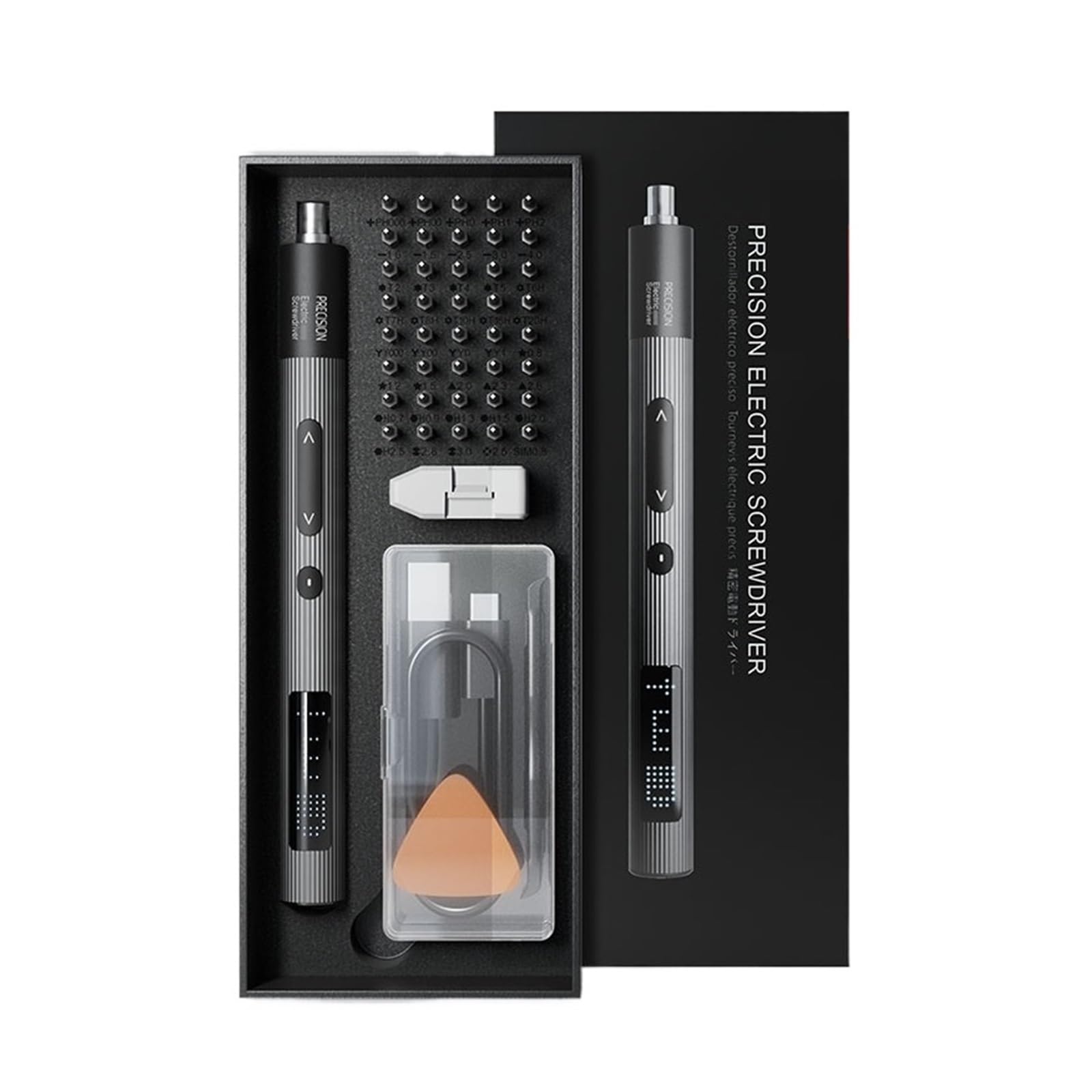 Set Di Cacciaviti Elettrici Di Precisione 50 In 1 Con Punte Phillips Torx A Coppia Regolabile A 3 Velocità For Laptop, Orologio, PC Facile Da Usare