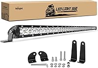Vista 11 de Nilight - Barra de luz LED ámbar de 104 cm, 200 W, superdelgada, combo de haz reflector y puntual, 19000 lm, 3D, luces de conducción, antiniebla