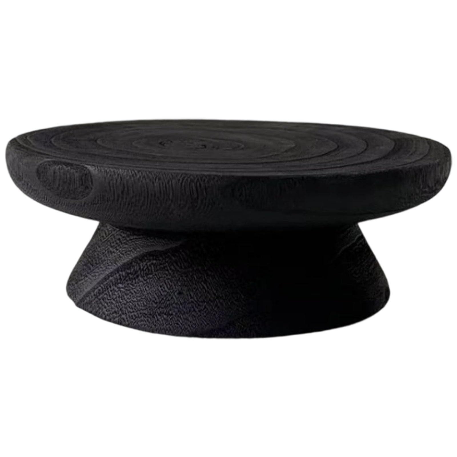 Soporte para cupcakes de madera para cumpleaños, bodas, decoraciones de vacaciones, plato de pastel con superficie texturizada natural, bandeja moderna para servir