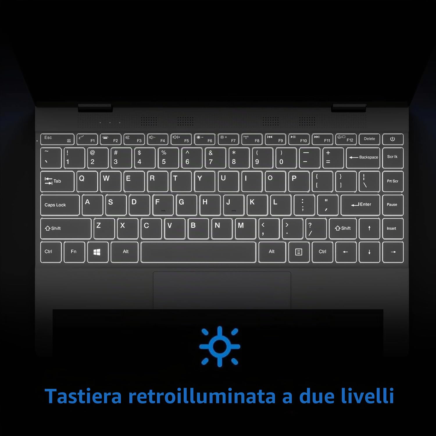 BMAX PC Portatile Touchscreen 2 in 1 Notebook 12GB RAM 512GB SSD Celeron N5100 Girevole a 360° da 13,3 Pollici, Tastiera Retroilluminata 1920x1080 5G WiFi BT4.2 Type Cx2 Film per Tastiera Italiana
