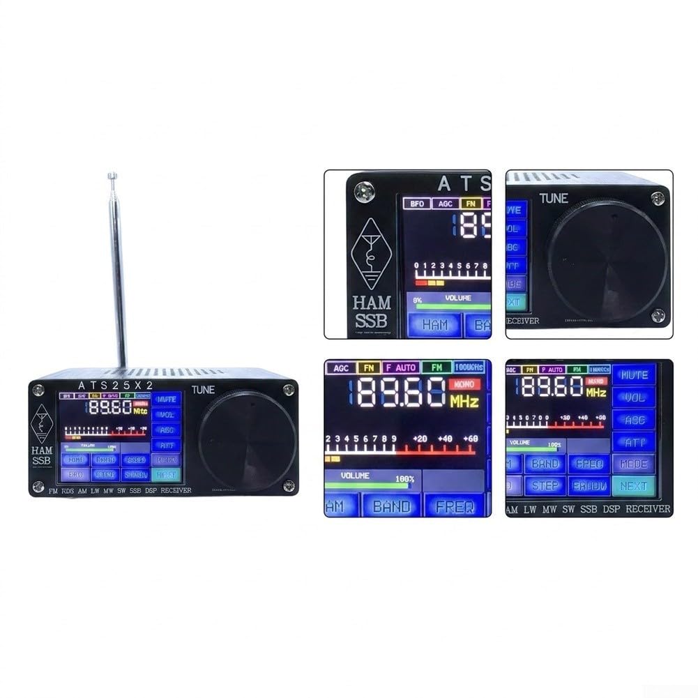 ReachMall Aluminium Kurzwellenradio ATS25X2 mit WLAN Empfang