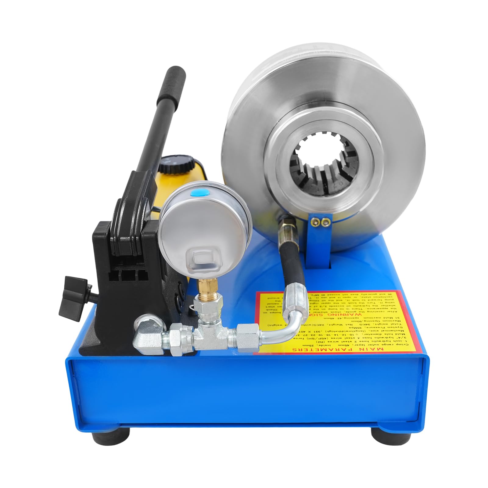 Pince à sertir pour Flexibles hydrauliques, Outil portatif avec 8 Jeux de Matrices, diamètres de 0,24 à 0,98 Pouce.