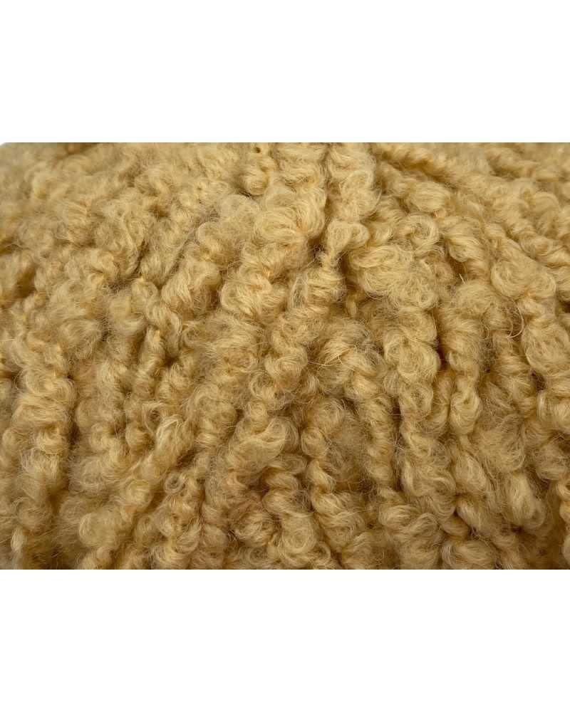 Gomitolo Lana Bambolina Ricciolino 50g, Filato Per Capelli Di Bambole, Made In Italy, Colore Silke