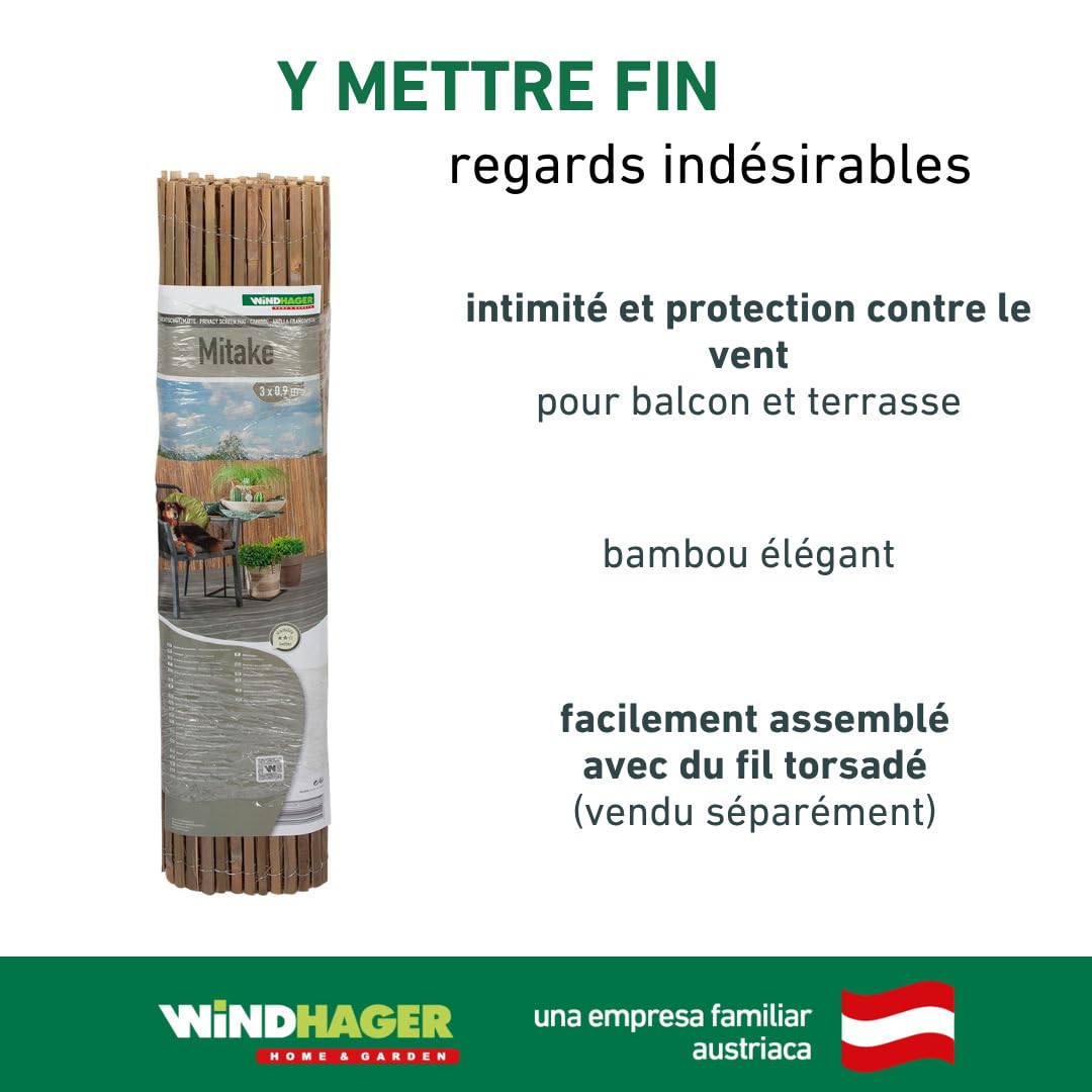 Provence Outillage Natte Brise Vue Bambou 2x3m