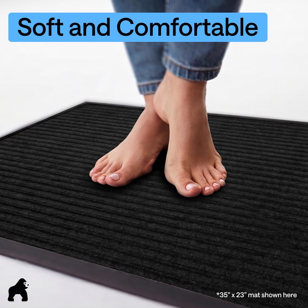 GORILLA GRIP Traffic Guard Indoor Outdoor Heavy Duty Door Mat, 29x17 Black — Amazon image 8