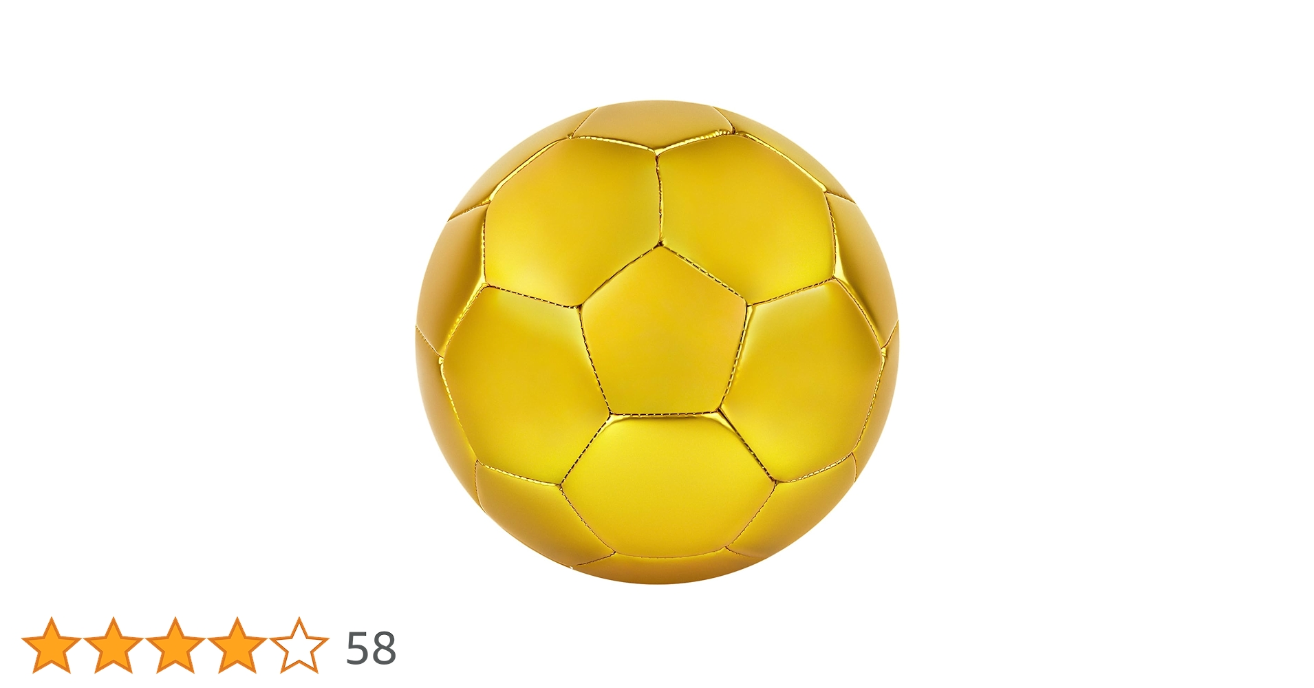 Amazon.co.jp: Linkidea サイズ 5 ゴールドカラーサッカーボール