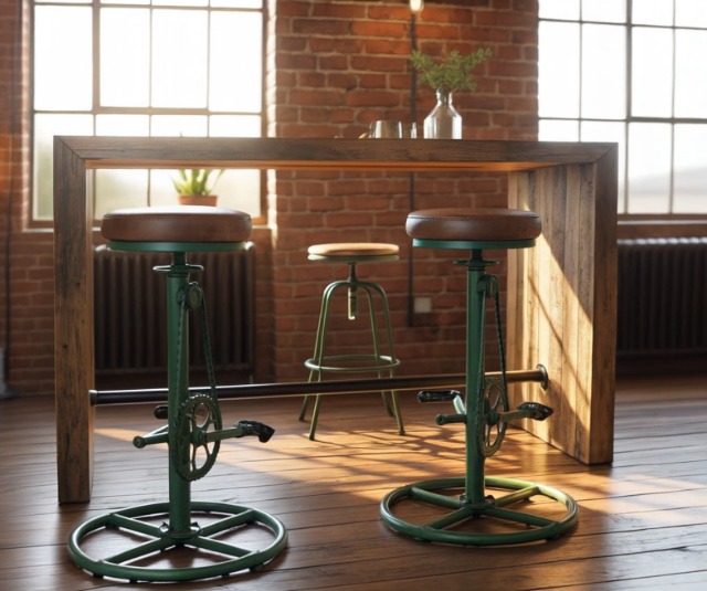 Amazon.com: Topower Vintage DIY Bar Stool Bicycle Chain Iron Pedal
