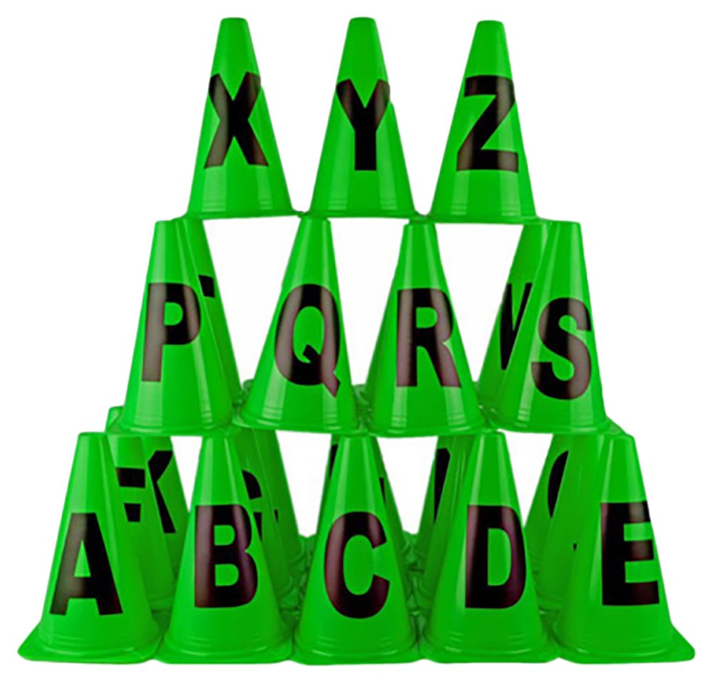 SAHNI SPORTS Plastic Training Alphabet Cone Markers 9 inch (A-Z) Pack of 26, Multi-Color (B01F2EHWE0) Amazon Price History, Amazon Price Tracker