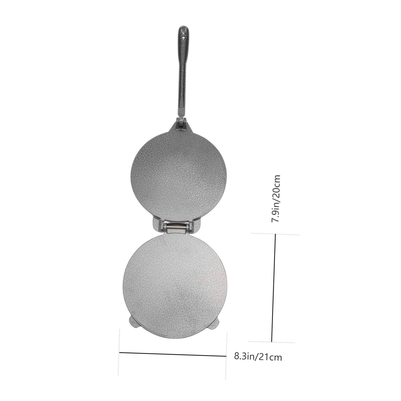 Cabilock Aluminum Round Shape Press Tortilla Maker for Pies Dumplings Empanadas Rustproof Kitchen Tool for Shaping Silver Finish