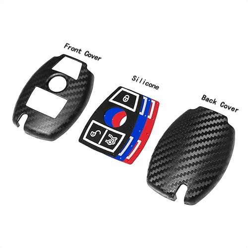 Miniatura 5 de TANGSEN Funda inteligente para llavero compatible con Mercedes Benz A B C CLA CLS E G GL GLA GLC GLE GLK GLS GT M R SLC SLK SLK SLS Clase Viano 3