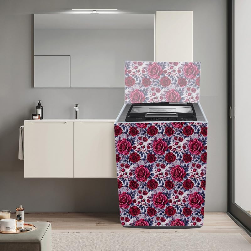 Image of Fully Automatic Top Load Washing Machine Cover Suitable For Samsung, Lg, Godrej, Whirlpool 6.5Kg, 7Kg, 7.5Kg, 8Kg, 9Kg, 10Kg, 11Kg ( 58Dx60Wx94H ), Waterproof Cover, Nya Gulab.
