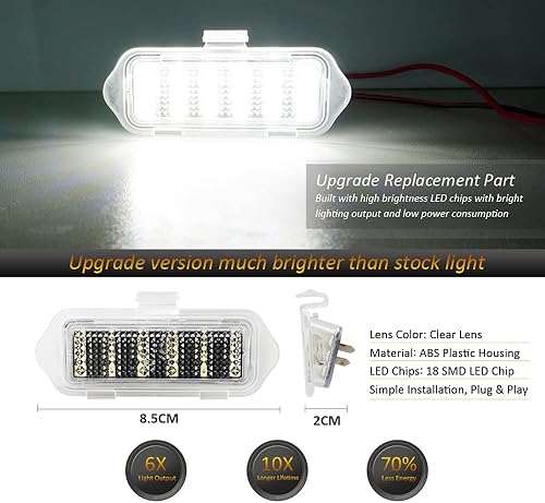 Miniatura 2 de D-Lumina Luces LED de espejo compatibles con Chevy Silverado GMC Sierra 1500 Tahoe Suburban Avalanche 1500 2500 Cadillac Escalade ESV EXT Yukon XL