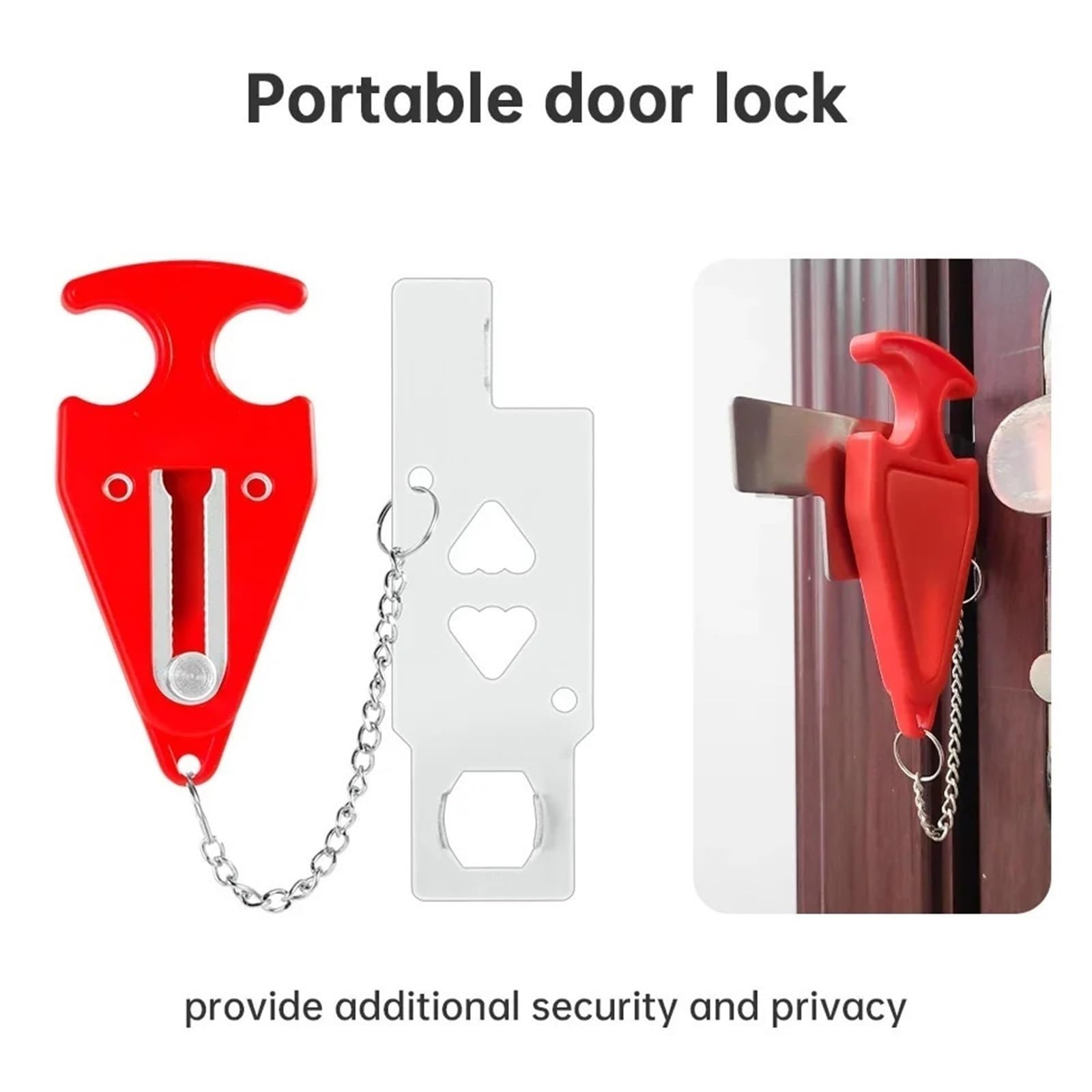 Tope Para Puerta Con Alarma Alarma de tope puerta cuña inalámbrica 120 dB