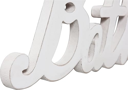 Miniatura 6 de Letrero de madera con texto en inglés Hello Beautiful para colgar en la pared, de 15 pulgadas, para colgar en la pared, diseño rústico de Hello