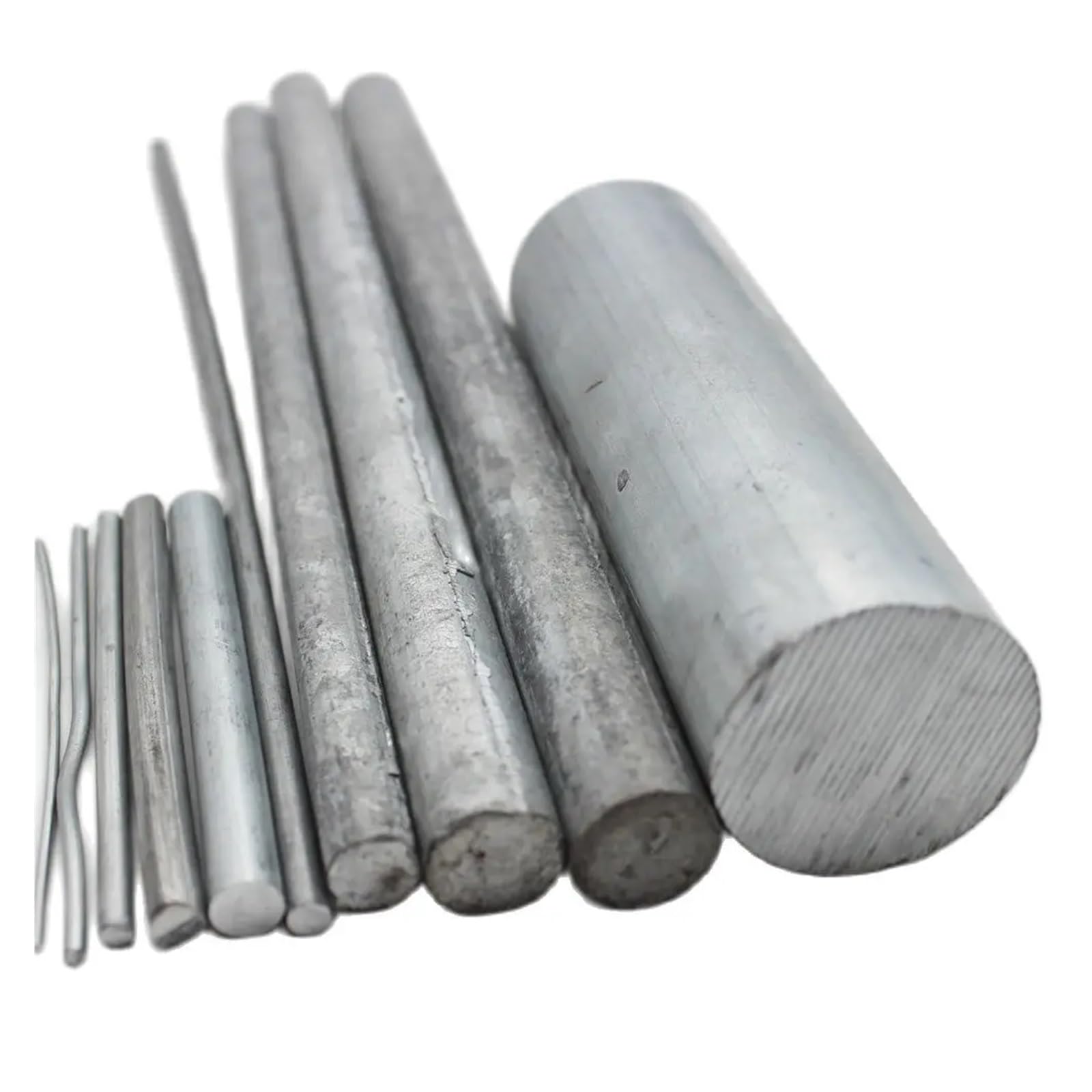 RAHBI Zinkstab, massiver Rundstab, galvanisierte Anodenelektrode, Durchmesser 2 mm bis 55 mm leisurely (Size : Length 500mm 1pc_16mm)