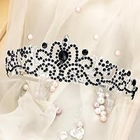 Vista 51 de Corona, coronas para mujer, tiaras para mujer, corona de princesa, corona de cumpleaños, tiaras y coronas para mujer diadema de cumpleaños, Aleación