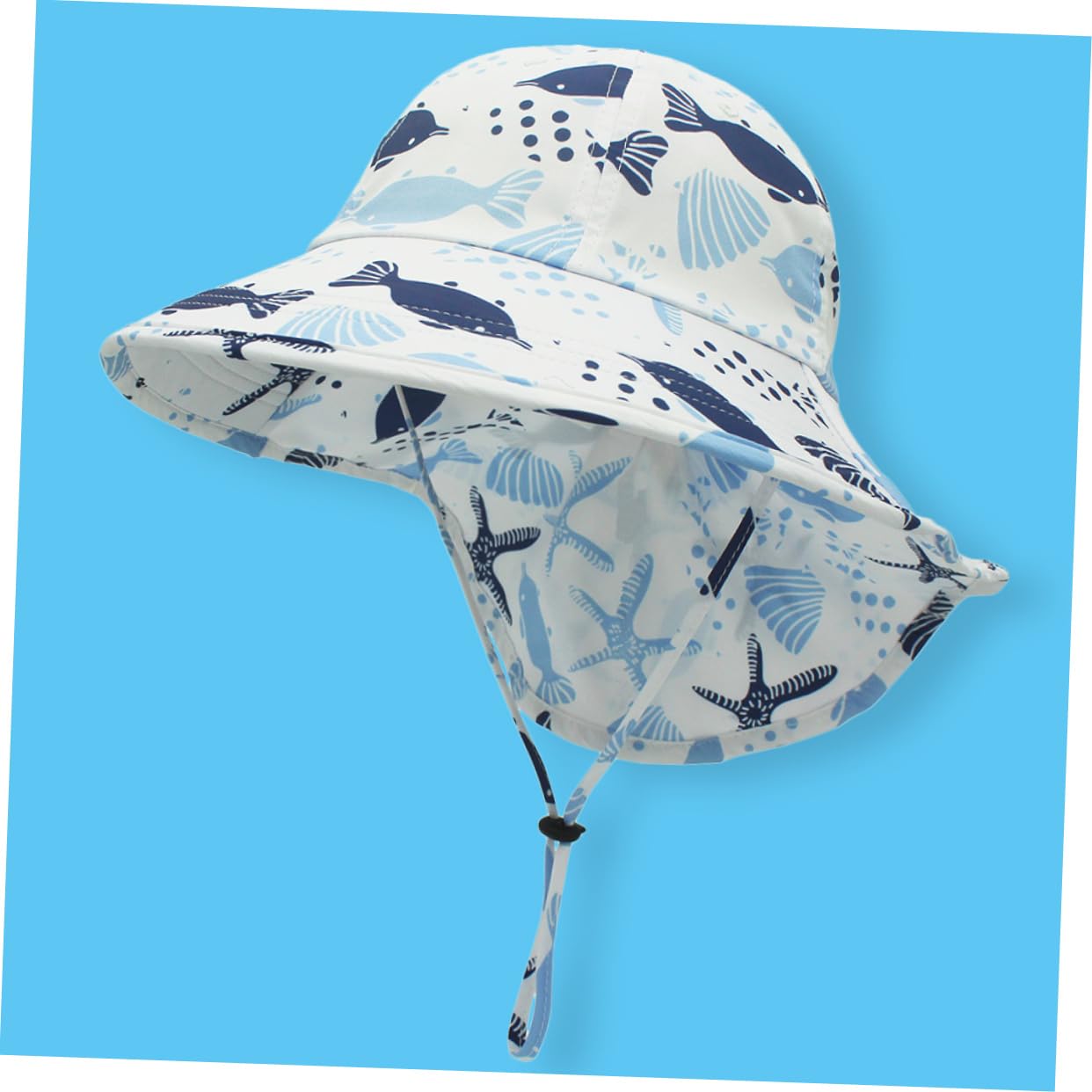 Parasol Sombrero de protección Solar Gorro de Verano para Bebe Refugio de Playa Tienda de campaña Neto Guardia Sombrero de Sol de Dibujos Animados Sombrero al Aire Limpiar