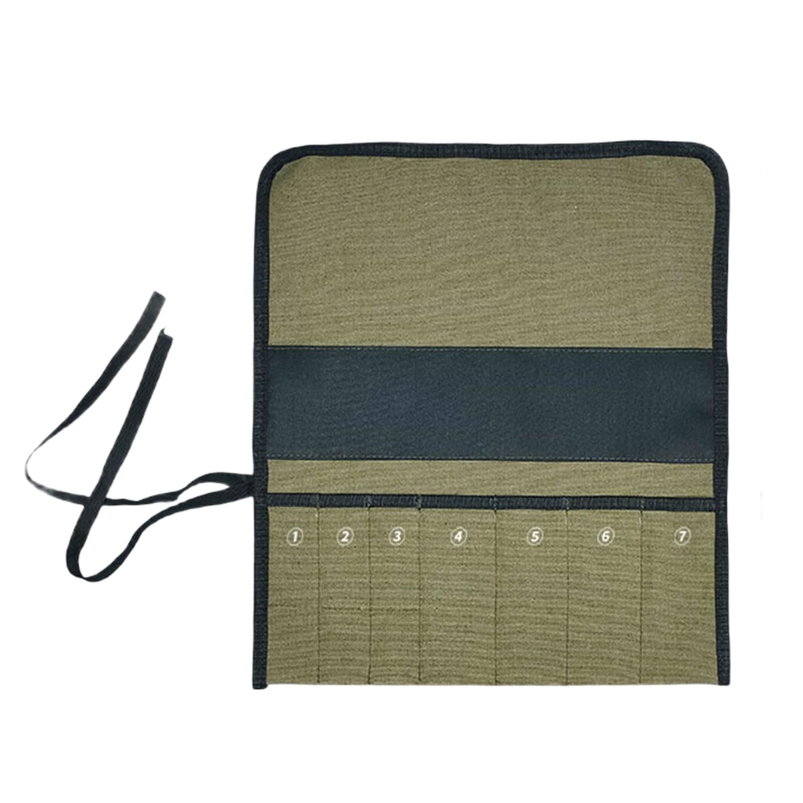 Limtula Sturdy Foldable Tool Storage Pouches Portable Rolling Up Design Multiple Pockets Water Resistant For Organized Tool Access Roll For Repair