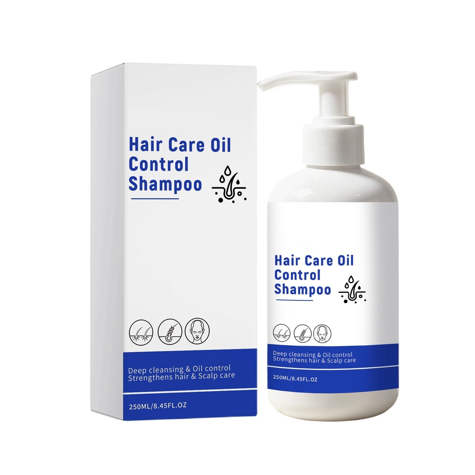 Champú suave for controlar la grasa | Aroma cítrico fresco, fragancia duradera y elegante.(2pcs)