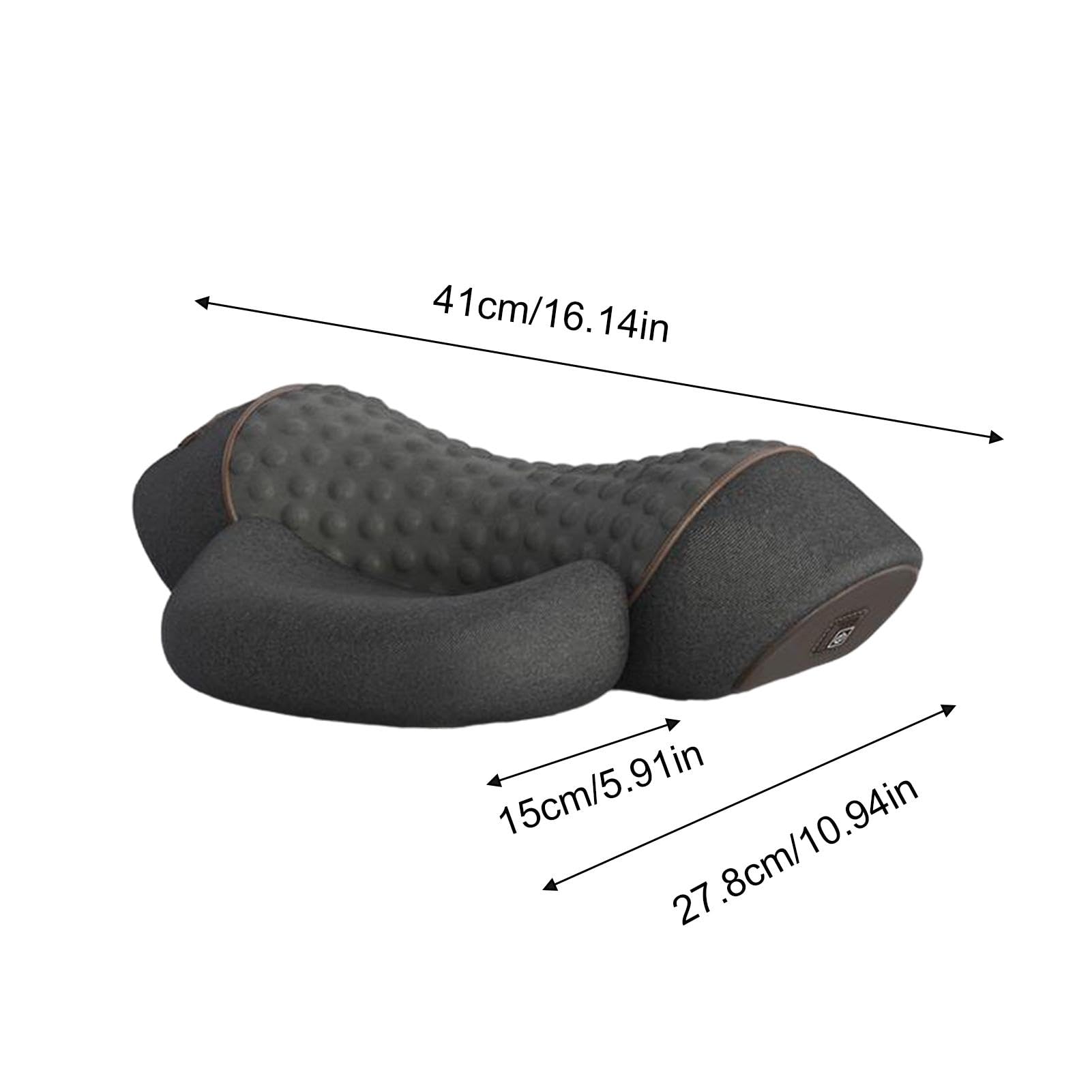 Fisiorest Massaggiatore per Il Collo 3 In1,Massaggiatore per Impastare per Testa Spalle Collo,Massaggio Profondo Rilassamento,con Calore&Trazione per Aiutare Dormire,Alleviare Dolore Muscolare&Tension