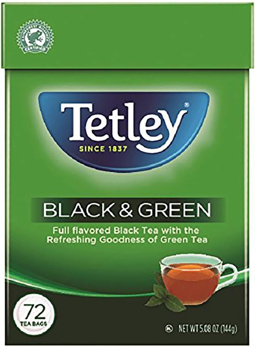 Tetley Tea Bags, Black and Green, 72 Count by Tetley Amazon.ca
