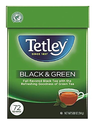 Miniatura 1 de Tetley Bolsitas de té, negro y verde, 72 bolsitas de té (el embalaje puede variar)
