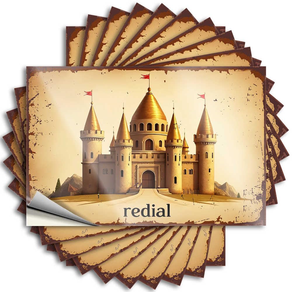 Tattoos Water Cheap Golden Castle in The Desert: A Fantasy Adventure for Essentials - Emo Easy Peel Removable(8X12CM)