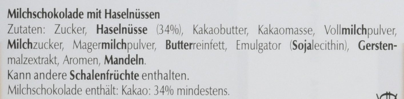 Lindt Les Grandes Haselnuss, Milch, Promotion, Milchschokolade mit gerösteten und karamellisierten Haselnüssen, 13er Pack (13 x 150 g)